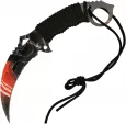 Mtech Karambit Fixed Blade Red - MT2076GLX