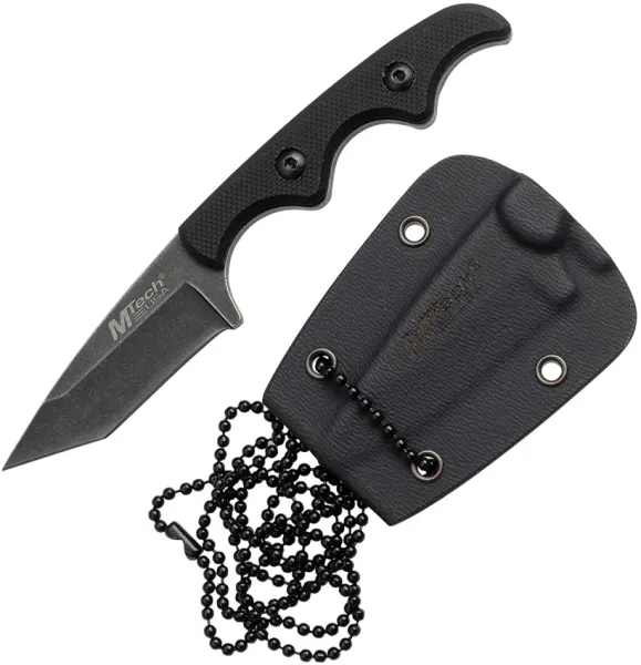 MTech Neck Knife Black G-10 knives MT673