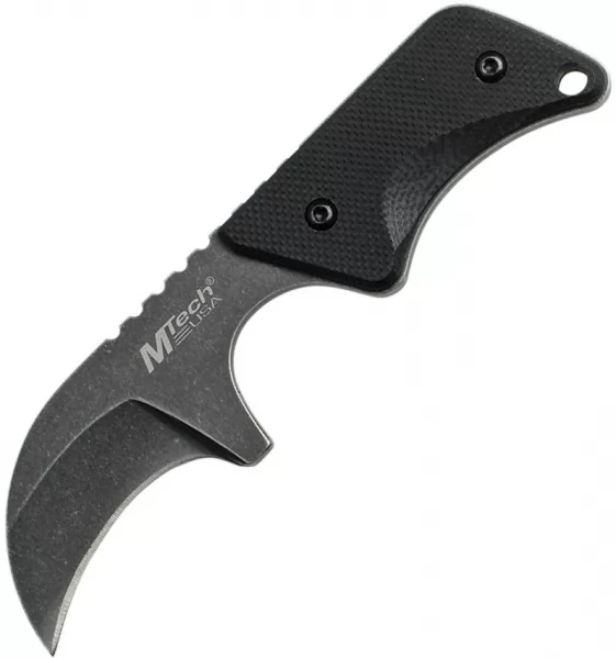 MTech Neck Knife Black Stonewash knives MT674