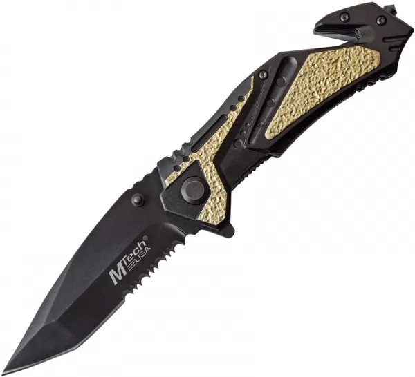MTech Linerlock A-O Tan knives MTA1012TN
