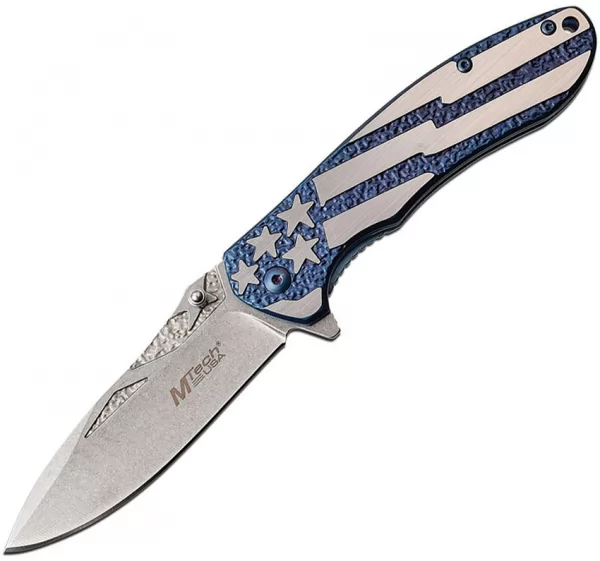 MTech Framelock A-O Blue knives MTA1023ABL