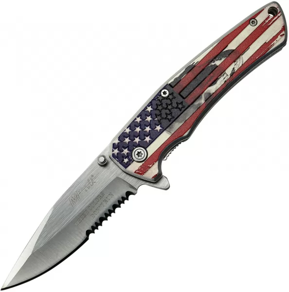 MTech American Flag Framelock A-O knives MTA1027S