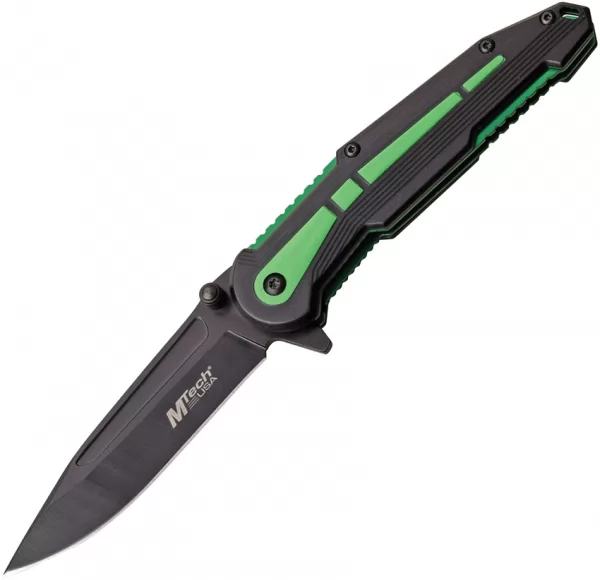 MTech Linerlock A-O Green knives MTA1077GN