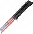 MTech Flag Linerlock A/O Black - MTA1123BK