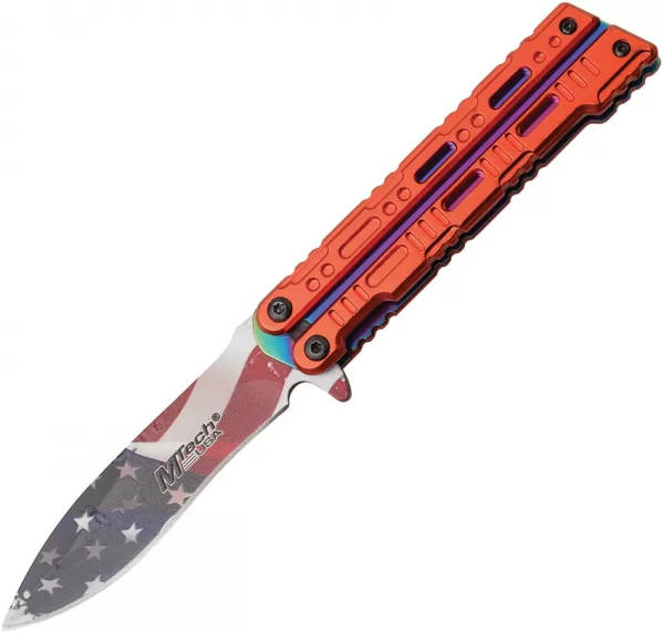 MTech Flag Linerlock A-O Red knives MTA1123RRD