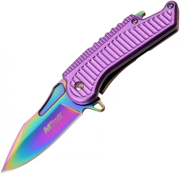 MTech Framelock A-O Purple knives MTA1125PRB