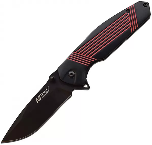 MTech Stripe Framelock A-O knives MTA1137BRD