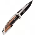MTech Wood Framelock A-O knives MTA1153BWD
