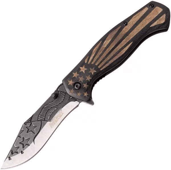 MTech Flag Linerlock A-O knives MTA1157BK