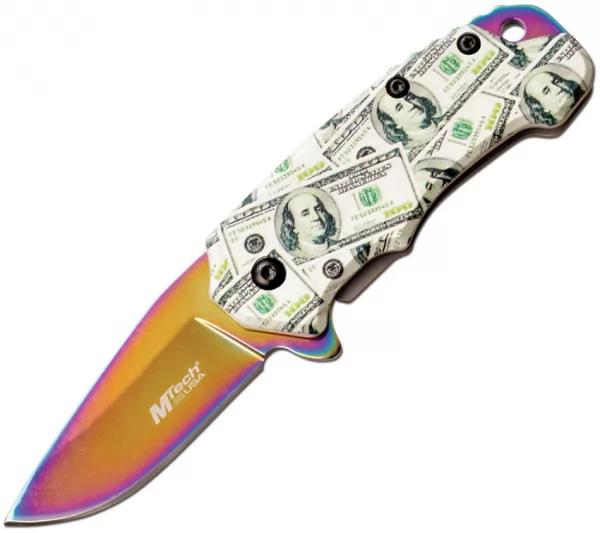 MTech Money Framelock A-O knives MTA1191RB