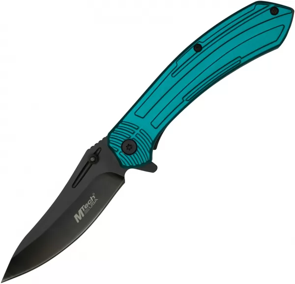 Mtech Linerlock A-O Teal knives MTA1201TL