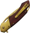 Mtech Linerlock A-O Wood knives MTA2019GD