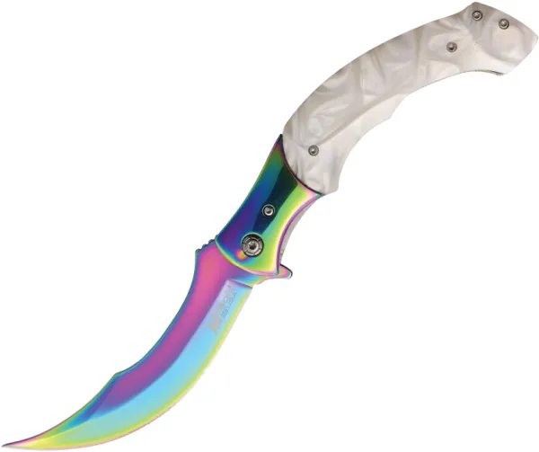 Mtech Linerlock A-O POM knives MTA2023WH