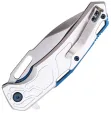 Mtech Linerlock A-O Silver-Blue knives MTA2026SL