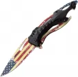 Mtech Linerlock A/O Flag - MTA705AF