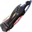 Mtech Linerlock A-O Flag knives MTA705AF
