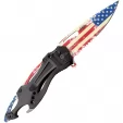 Mtech Linerlock A-O Flag knives MTA705AF