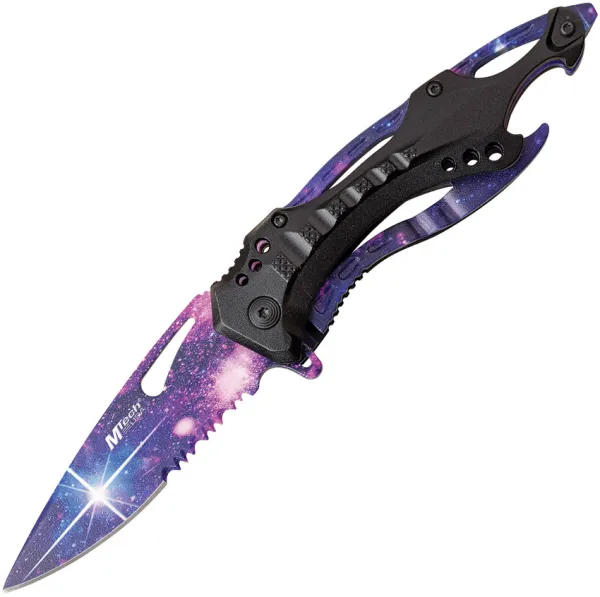 MTech Linerlock A-O Galaxy knives MTA705GLX