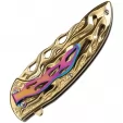 MTech Flame Linerlock A-O Gold knives MTA822GD