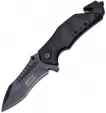 MTech Rescue Linerlock A/O Black - MTA845BK