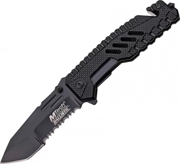 MTech Rescue Linerlock A-O Black knives MTA856BK