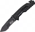 MTech Rescue Linerlock A/O Black - MTA856BK