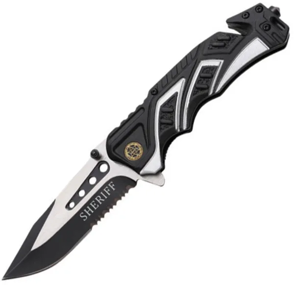 Mtech Rescue Linerlock Sheriff A-O knives MTA865SH