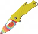 MTech Tie Dye Framelock Yellow A/O - MTA882TYL