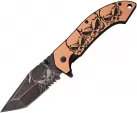 MTech Skull Linerlock A/O Tan - MTA903TN