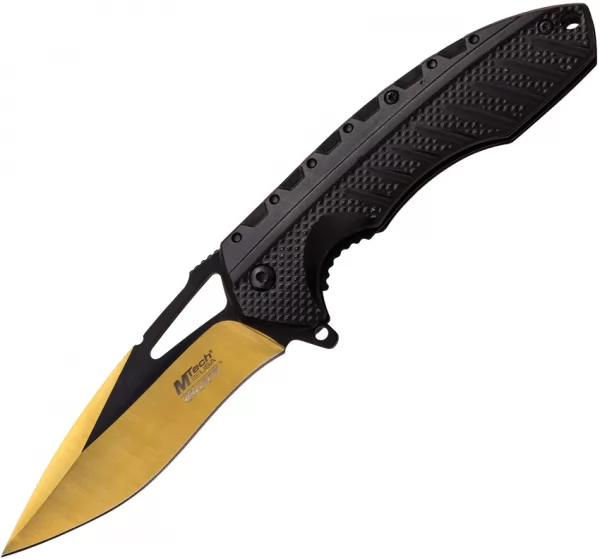 MTech Linerlock A-O Gold knives MTA930GD