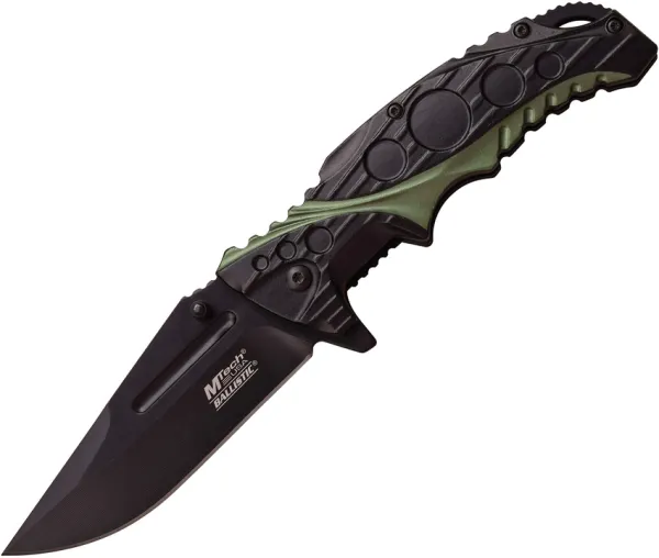 MTech Linerlock A-O Black-Green knives MTA957BG