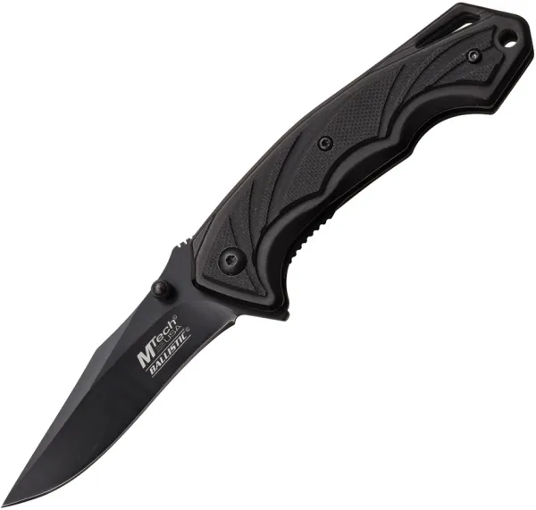 MTech Linerlock A-O G-10 Black Plain knives MTA963P