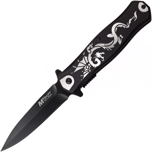 MTech Dragon Linerlock A-O Black knives MTA991DBK