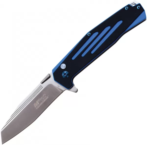 MTech Button Lock Black-Blue knives MTEFDR034BL