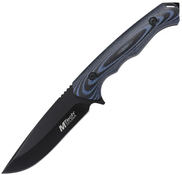 Mtech Fixed Blade Blue Micarta knives MTFIX006BL