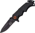 MTech Xtreme Rescue Linerlock Black A/O - MTXA838BS