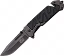 MTech Xtreme Linerlock A/O Black Plain - MTXA841BP
