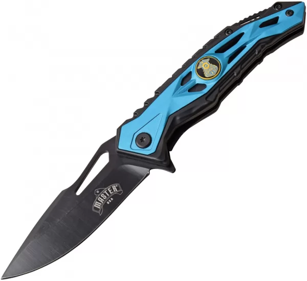 Master USA Police Linerlock A-O Blue MUA081PD