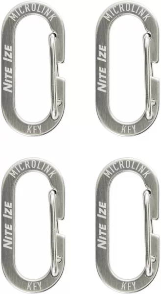 Nite Ize MicroLink Carabiner Pk 4 flashlights N05263