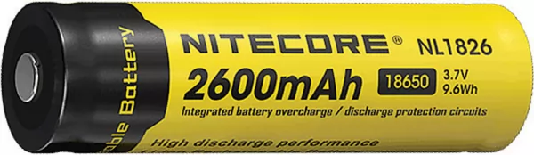 Nitecore Rechargable 18650 Battery 2600 NCNL1826