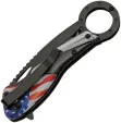 National Hot Rod Association Flag Linerlock A-O Black NHRA54BK