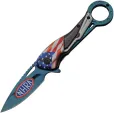 National Hot Rod Association Flag Linerlock A/O Blue - NHRA54BL