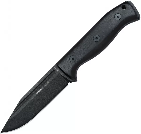 Nieto Semper Fi 4 Fixed Blade Black NIE131N