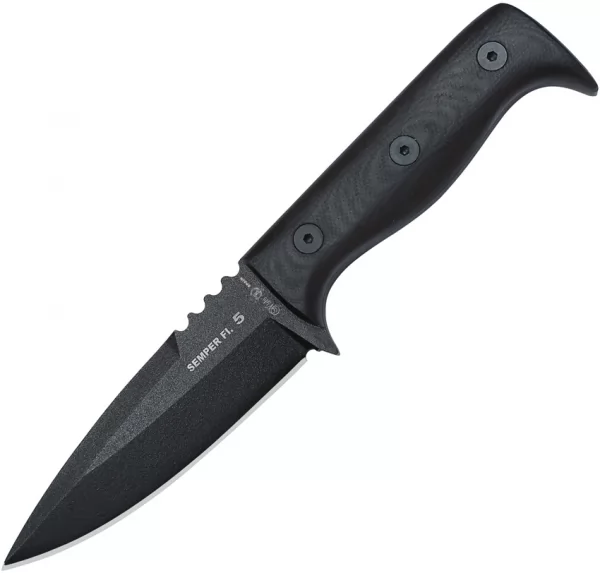 Nieto Semper Fi 5 Fixed Blade Black NIE132N