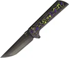 North Mountain Blade Chop 2 Button Lock Purple CF - NMB2406PRCFD