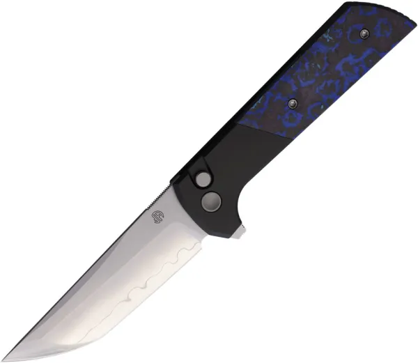 North Mountain Blade Chop 2 Buttonlock CF Blue NMB2407BLCF