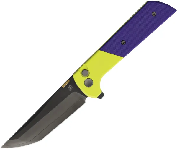 North Mountain Blade Chop 2 Button Lock PRP-YLW NMB2407PRGRD