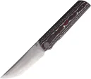 North Mountain Blade Chop 4 Linerlock Red/Wht CF - NMB2412RDWH