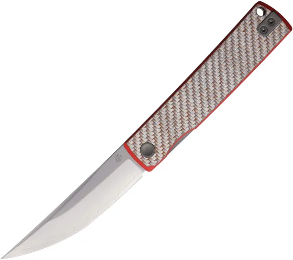 North Mountain Blade Kaiken Linerlock Red CF NMB250221