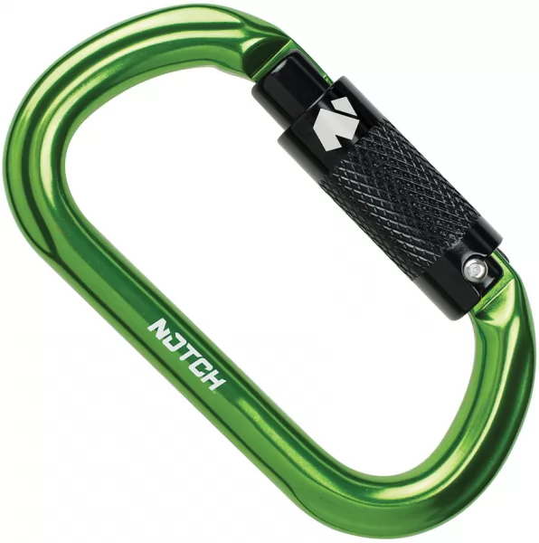 Notch Equipment Oval Carabiner Green NOT36677